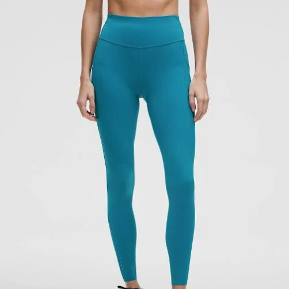 Lululemon Teal Leggings with Pockets